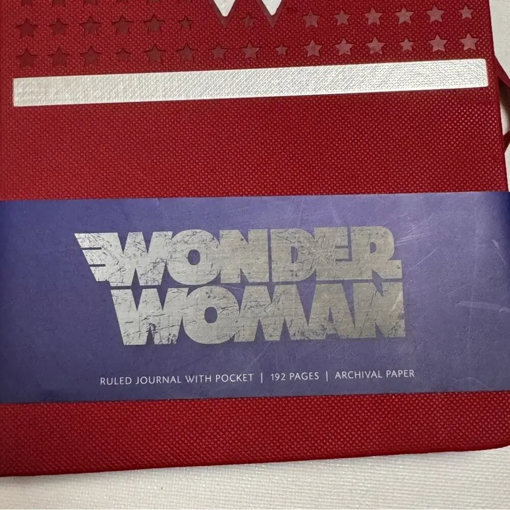 Wonder Woman Red Logo Writing Journal Stationery Accessory